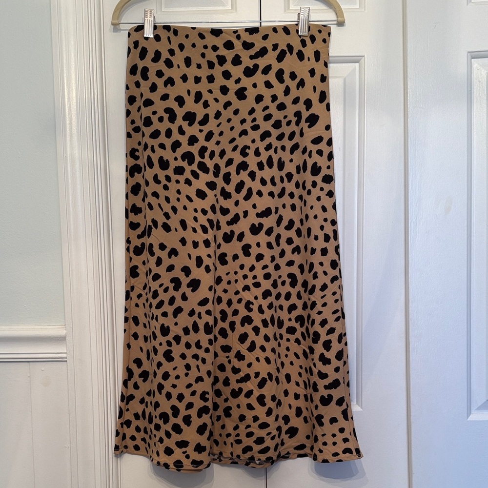 NWOT Rachel Zoe Leopard Print Skirt